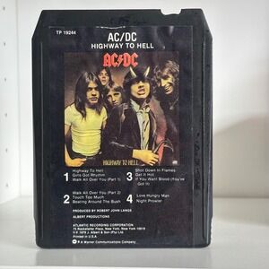 ACDC Highway to Hell 8 Track Tape Album TP 19244 Atlantic Records 1979 Untested